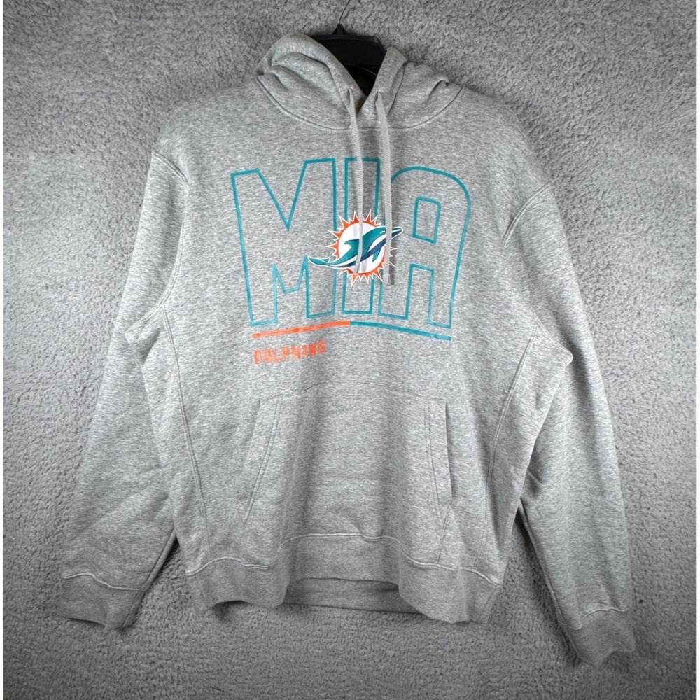 NWT Nike Miami Dolphins Sweatshirt City Code Club Fleece Pullover Hoodie Medium